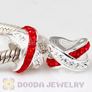  925 Sterling Silver Treasured Charm Beads With Austrian Crystal Wholesale 