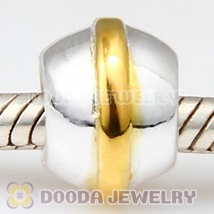 Gold Plated Line European Style Beads