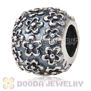 925 Sterling Silver Perfect Posies Charm Beads fit on European Largehole Jewelry Bracelet