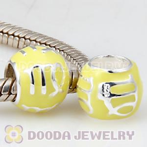 925 Sterling Silver Enamel Virgo European Style Beads
