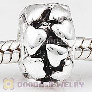 Antique Silver Plated European Style Alloy Lots of Love Beads