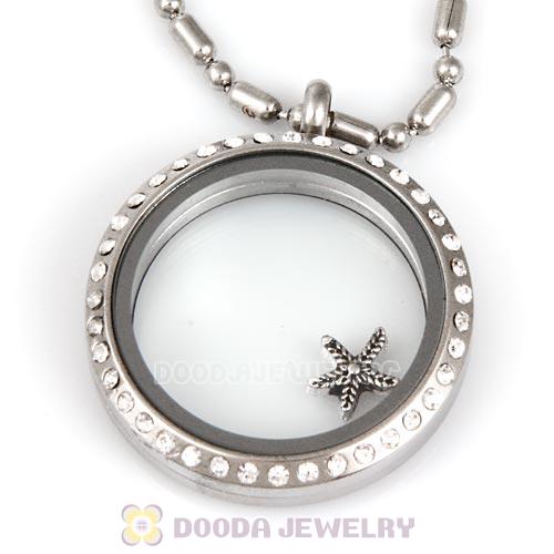 Alloy Snowflake Floating Locket Charms Wholesale