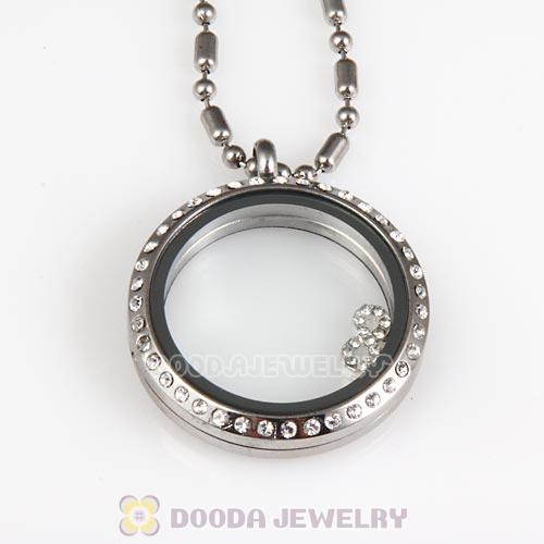 Alloy Infinity with crystal Floating Locket Charms Wholesale