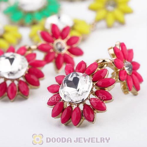 2013 Design Fashion Lollies Roseo Crystal Flower Stud Earrings Wholesale