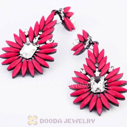 2013 Design Fashion Lollies Roseo Crystal Flower Stud Earrings