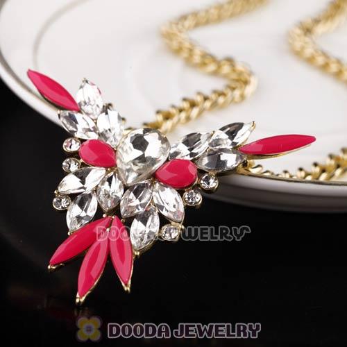 2013 Design Lollies Roseo Resin Crystal Pendant Necklaces Wholesale