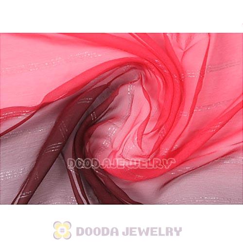 Mulberry Silk Scarves Digital Painting Red Fade Flower Pashmina Shawls Wholesale