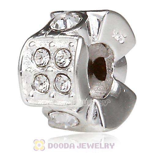 European Sterling Silver Radiance Beads with Crystal Austrian Crystal