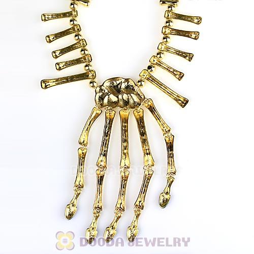 Fashion Gold Plated Bone Necklaces Wholesale