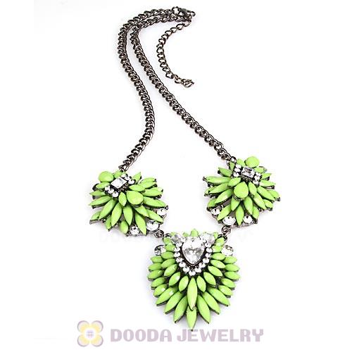 Fashion 2013 Design Lollies Olivine Three Pendant Necklaces Wholesale