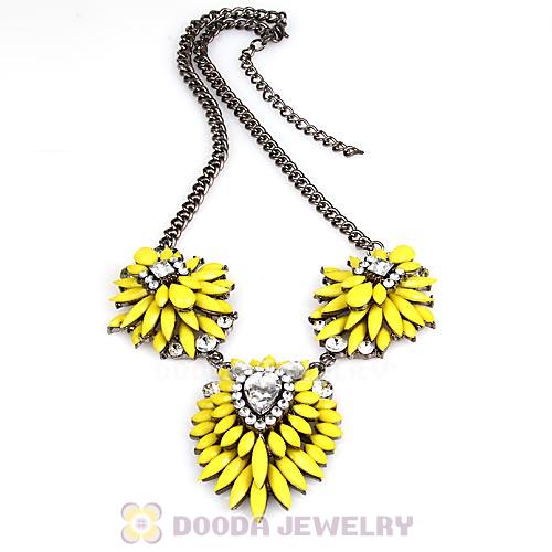 Fashion 2013 Design Lollies Yellow Three Pendant Necklaces Wholesale