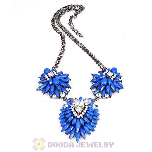 Fashion 2013 Design Lollies Dark Blue Three Pendant Necklaces Wholesale