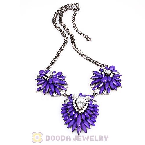 Fashion 2013 Design Lollies Purple Three Pendant Necklaces Wholesale