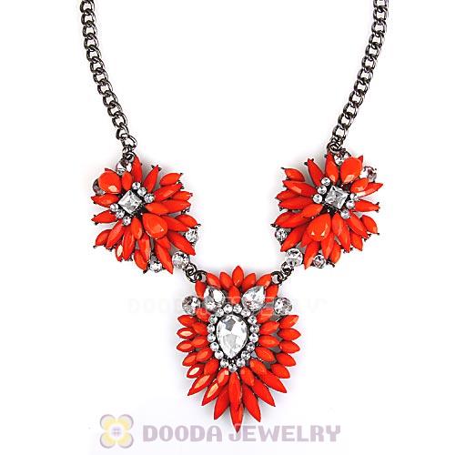 Fashion 2013 Design Lollies Orange Three Pendant Necklaces Wholesale