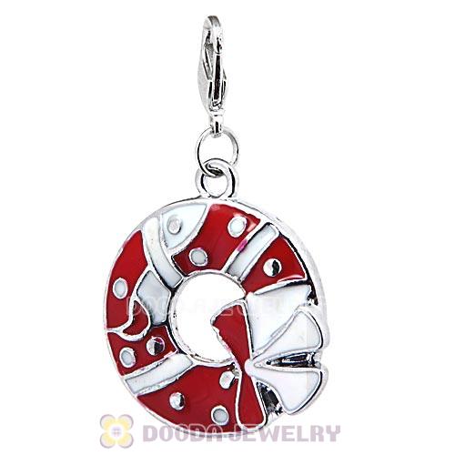 Platinum Plated Enamel Christmas Jewelry Charms Wholesale