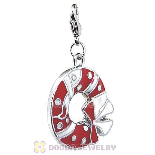 Platinum Plated Enamel Christmas Jewelry Charms Wholesale