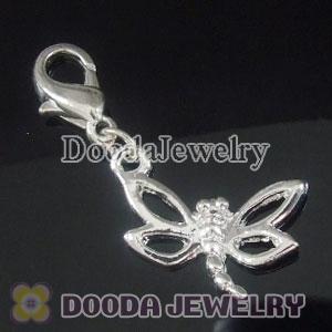 Wholesale Silver Plated Alloy Fashion dragonfly Charms