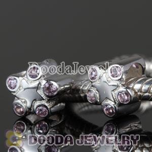 S925 Sterling Silver European Style Beads with Stone