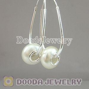 925 Sterling Silver European Style Earring without Beads fit European Beads