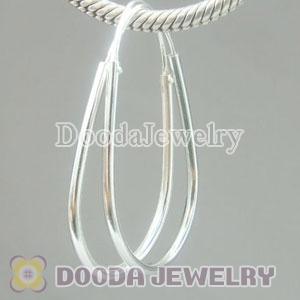 925 Sterling Silver European Style Earring without Beads fit European Beads