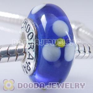 925 sterling silver single core Jewelry murano glass beads with thread