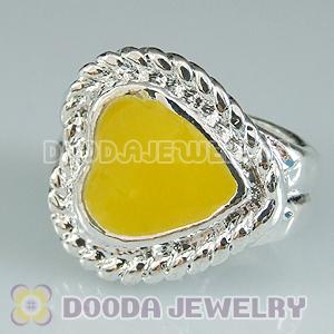 Wholesale Silver Plated Charm Jewelry Double Hole Beads