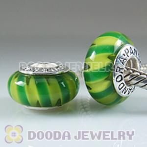 High grade Jewelry glass beads, 925 Silver Core with Screw Thread, Jewelry and 925 ALE stamped on ea