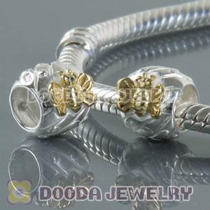 Gold Plated and Charm Jewelry Silver Beads