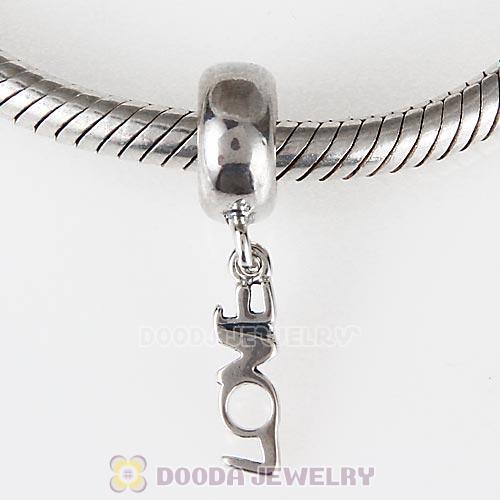 European Sterling Silver Dangle LOVE Beads Wholesale