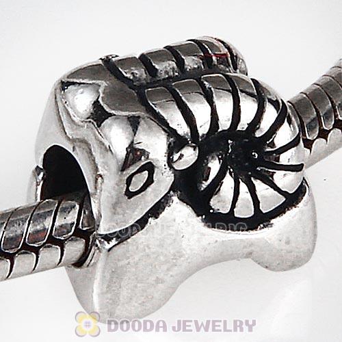 Antique Sterling Silver Cute Argali Sheep Charm Beads European Style