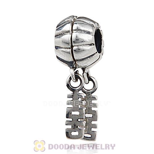 Antique Sterling Silver Dangle Double Happiness Charm European Style