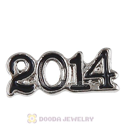Platinum Plated Alloy Enamel 2014 Floating Locket Charms Wholesale