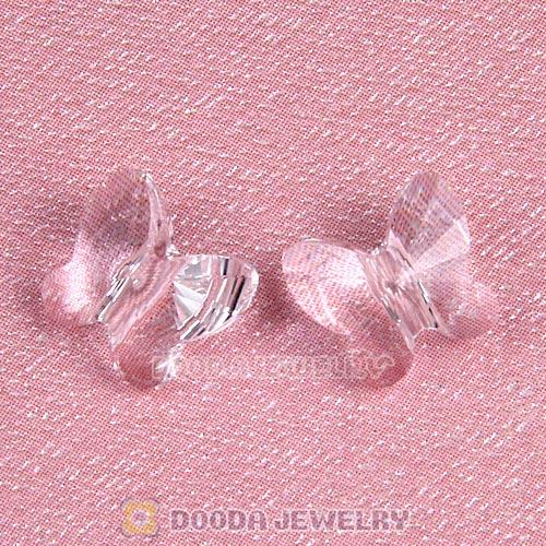 8mm Butterfly Clear Austrian Crystal Floating Locket Charm Wholesale