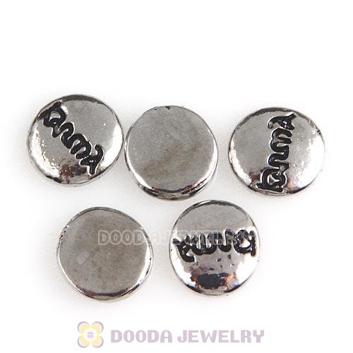 Platinum Plated Alloy Enamel Karma Floating Locket Charms Wholesale