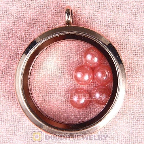 6mm Round Ceramic Floating Locket Charms Wholesale