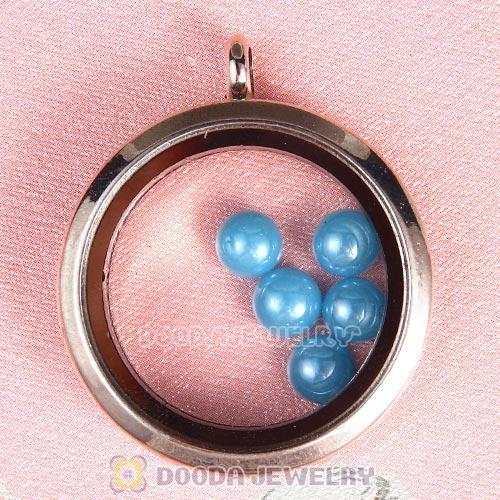 6mm Round Ceramic Floating Locket Charms Wholesale