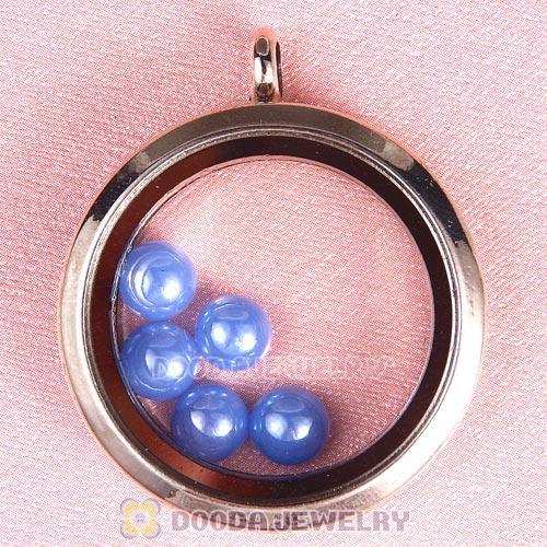 6mm Round Ceramic Floating Locket Charms Wholesale