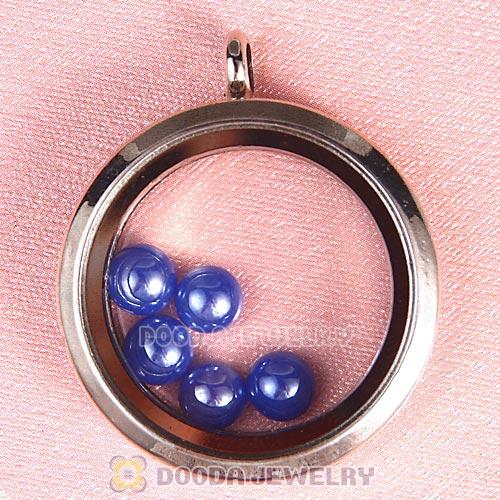 6mm Round Ceramic Floating Locket Charms Wholesale