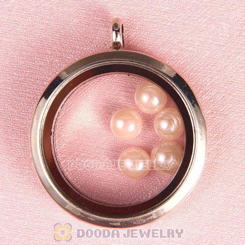6mm Round Ceramic Floating Locket Charms Wholesale