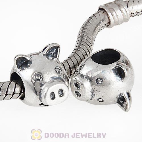 European Style Sterling Silver Pig Beads Wholesale