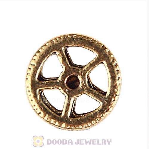 Gold Plated Alloy Small watch gear Floating Locket Charms Wholesale