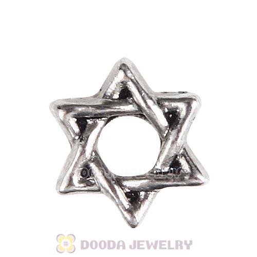 Platinum Plated Alloy Vintage Star Floating Locket Charms Wholesale