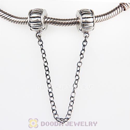 925 Sterling Silver Safety Chain fit European Style Bracelet