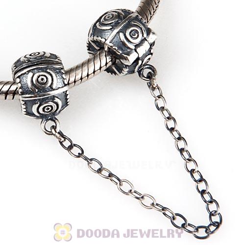 925 Sterling Silver Safety Chain fit European Style Bracelet