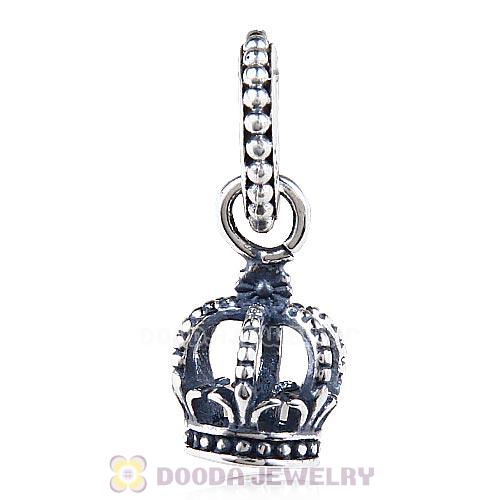 European Style Sterling Silver Dangle Noble Splendor Crown Charm Beads