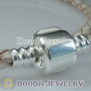 40cm European Style Double Champagne Braided Leather Bracelet