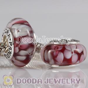 High grade Jewelry glass beads, 925 Silver Core with Screw Thread