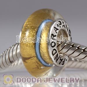 High grade Jewelry glass beads, 925 Silver Core with Screw Thread