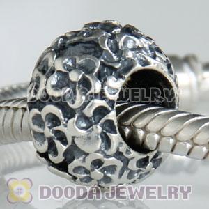 S925 Sterling Silver European Style Flower to Flower Beads