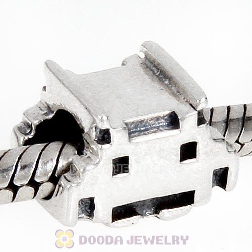 European Style Antique Sterling Silver Building Blocks Charm